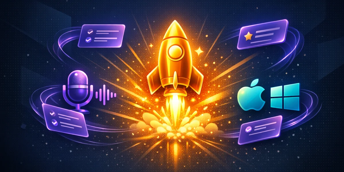 Weesper Neon Flow product launch — offline voice dictation for Mac and Windows