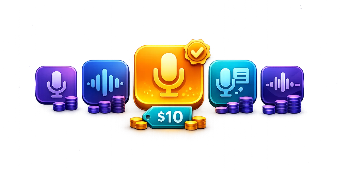 Affordable voice dictation software under 10 dollars — 6 budget options compared