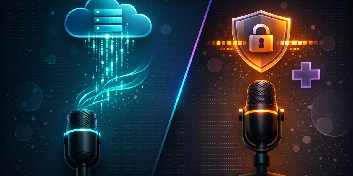 Aktives Diktieren vs. Umgebungs-KI — Datenschutz, HIPAA und Einwilligungsrisiken verglichen