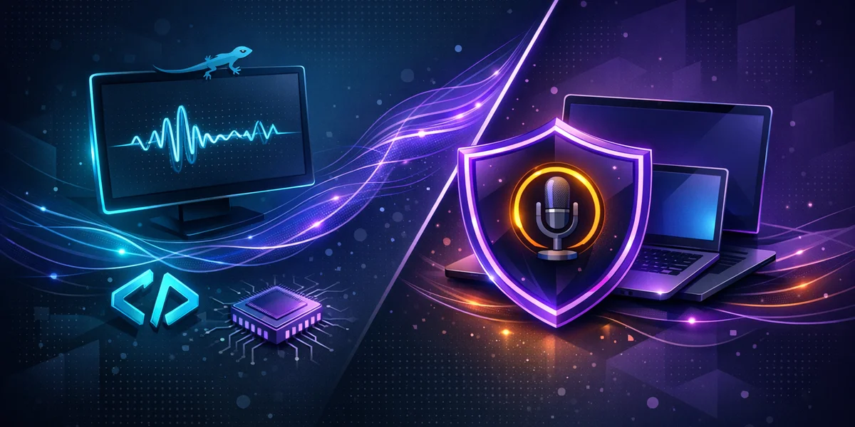 VoiceGecko vs. Weesper – kostenloses Open-Source-Diktat für Windows vs. Offline-Datenschutz