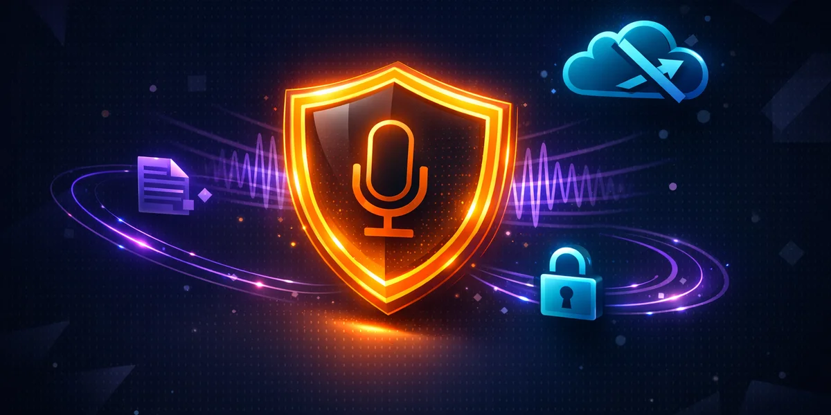 Offline interview transcription shield protecting journalist sources from cloud data exposure