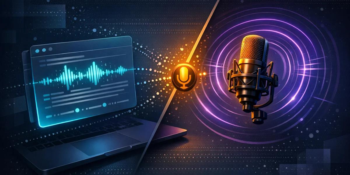 Confronto MacWhisper vs Superwhisper — banco di trascrizione offline vs dettatura Mac dal vivo