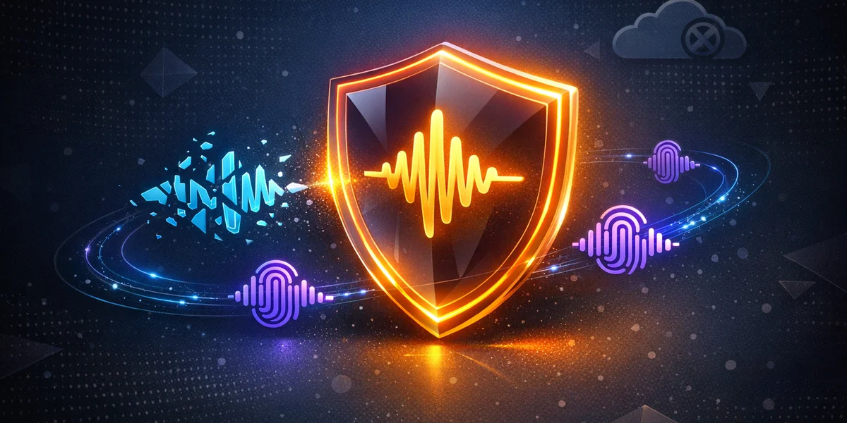 Voice cloning risk — offline dictation shields your biometric voice data from cloud exposure
